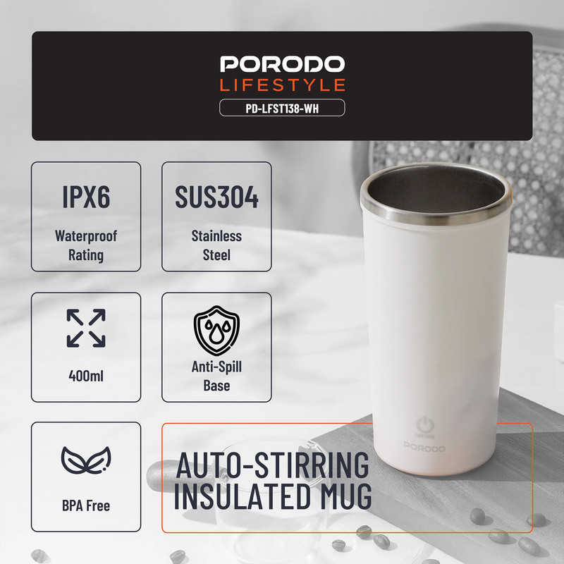 تراول ماگ پرودو مدل PDLFST138BK گنجایش 0.4 لیتر