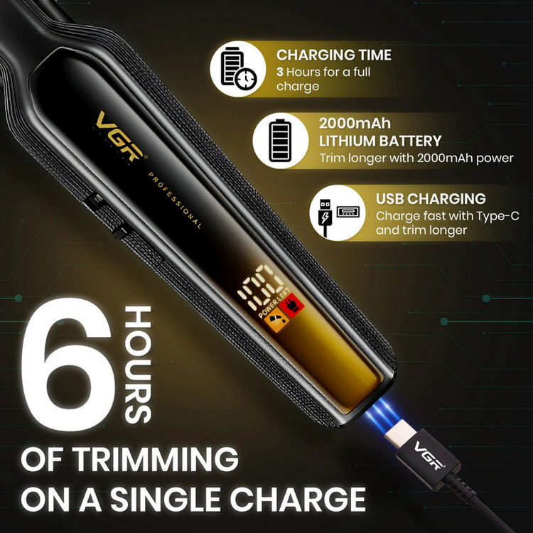 ماشین اصلاح موی سر و صورت شارژی وی جی ار مدل V-930