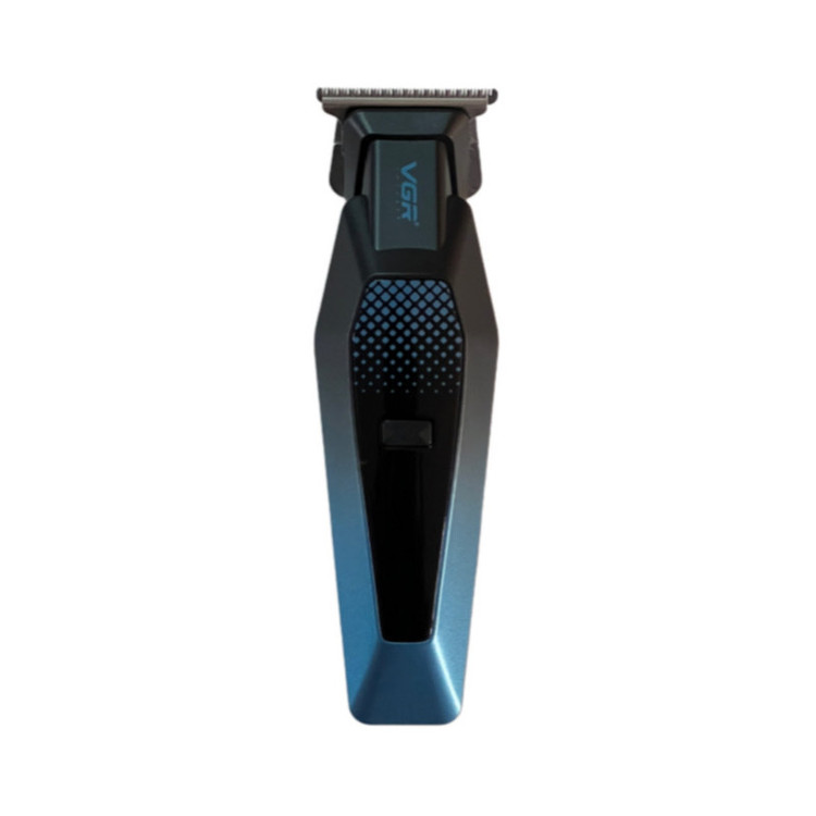 ماشین اصلاح موی سر و صورت وی جی ار مدل V-253 با تیغه استیل ضد زنگ، طراحی ارگونومیک، نمایش وضعیت باتری، باتری لیتیوم یون با ظرفیت 600 میلیآمپر ساعت و شارژ با کابل