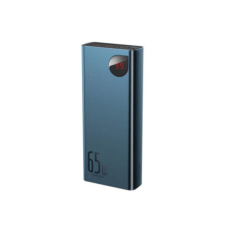 پاوربانک 65 وات بیسوس مدل PPADM65-S ظرفیت 20000 میلی آمپر ساعت به همراه کابل USB-C به USB-A