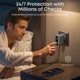 شارژر دیواری 100 وات سه پورت انکر مدل B121B به همراه کابل تبدیل USB-C