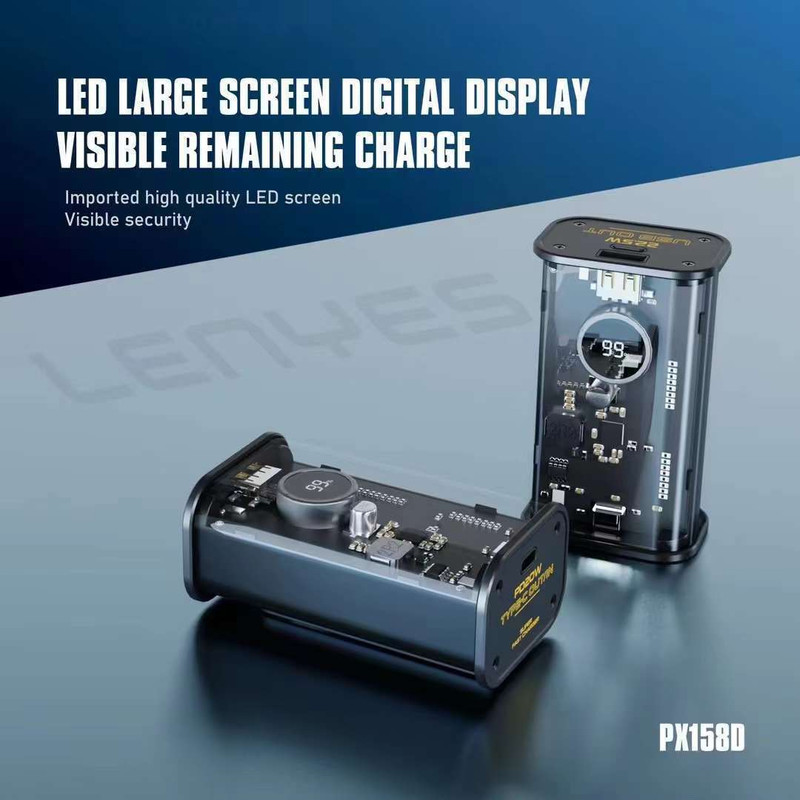 پاوربانک لنیز مدل PX158D ظرفیت 10000 میلیآمپر ساعت