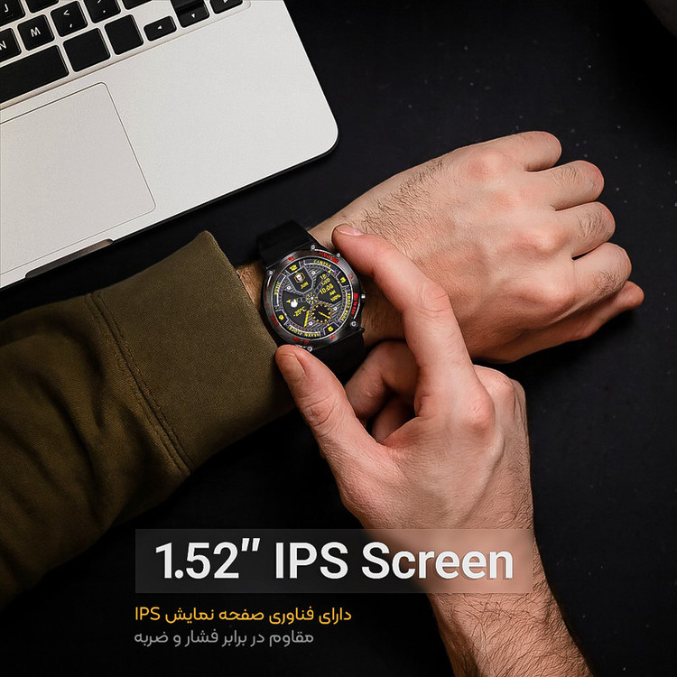 ساعت هوشمند 49 میلیمتری لونکس مدل C͏22 UItra بند سیلیکونی