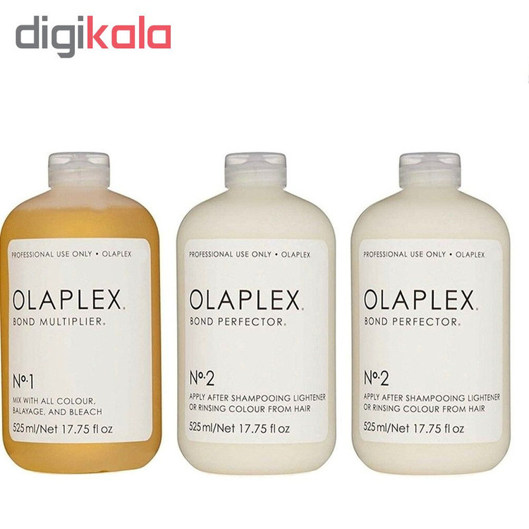 سرم مو اولاپلکس مدل salon kit حجم 525 میلی لیتر بسته 3 عددی