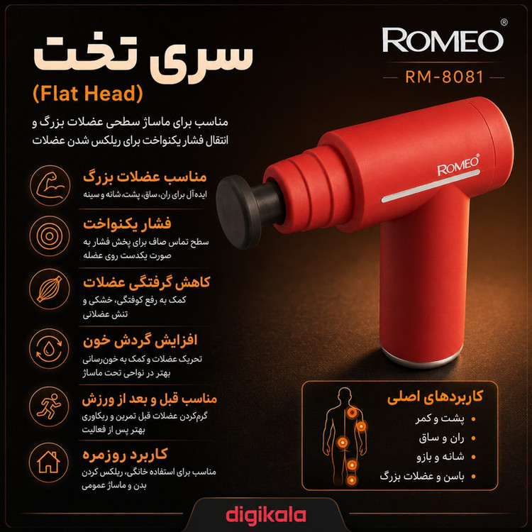 ماساژور برقی رومئو مدل RM-8081