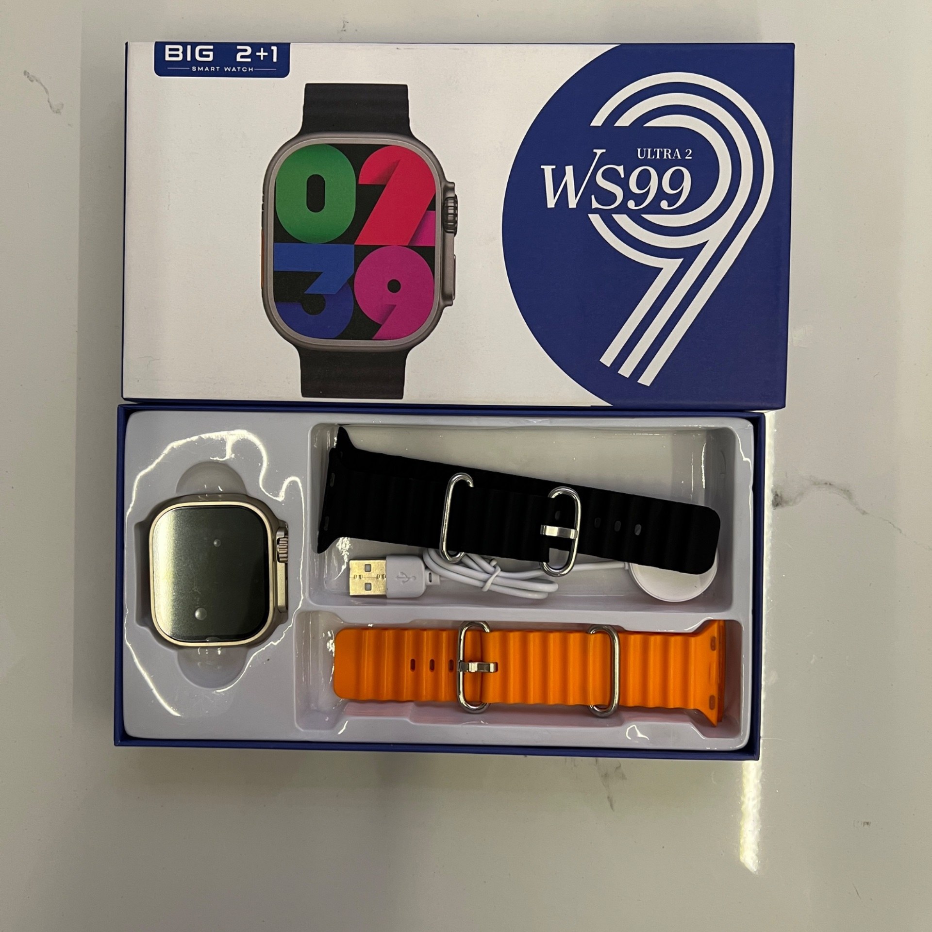 ساعت هوشمندWS99 با دو بند اضافه