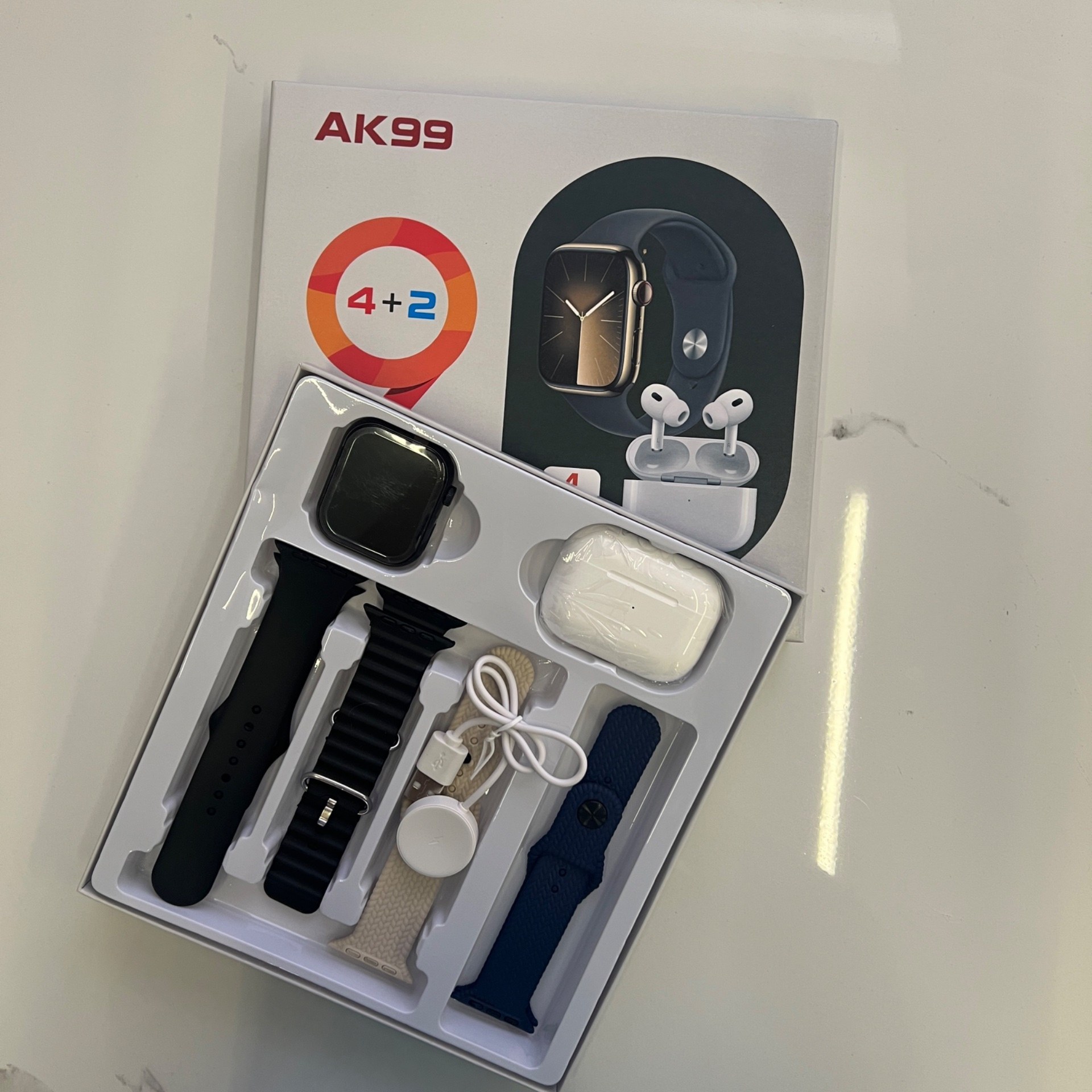 ساعت هوشمند AK99 با 4 بند اضافه
