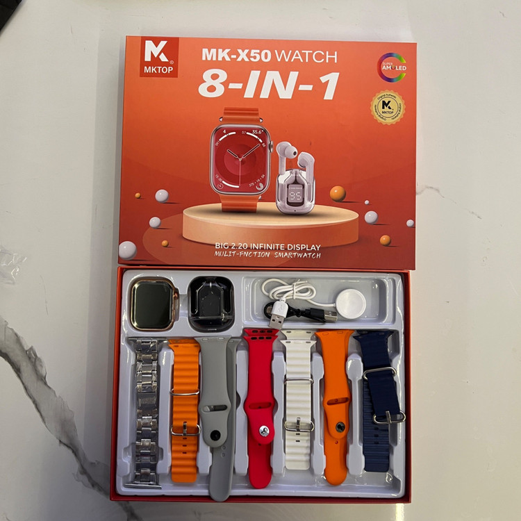 ساعت هوشمند MK-X50 با 7 بند اضافه
