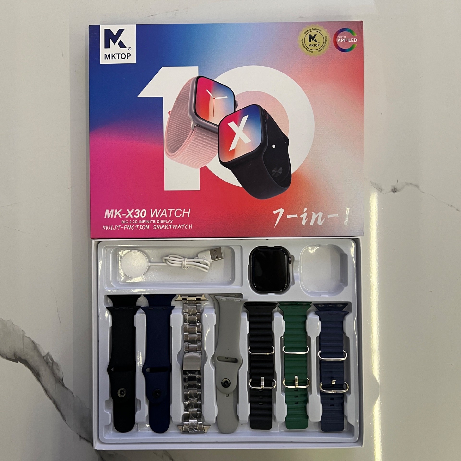 ساعت هوشمند MK-X30 با 7 بند اضافه