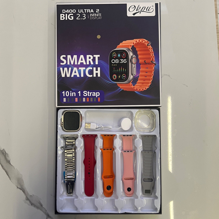 ساعت هوشمند D400Ultra2با 5 بند اضافه
