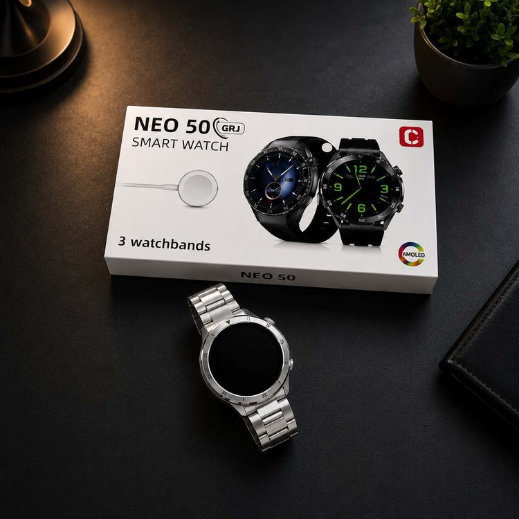ساعت هوشمند NEO 50با 3 بند اضافه و فلزی