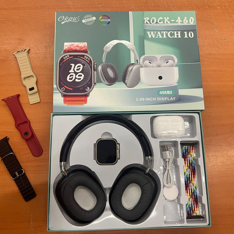 ساعت هوشمندrock 460با4بند اضافه