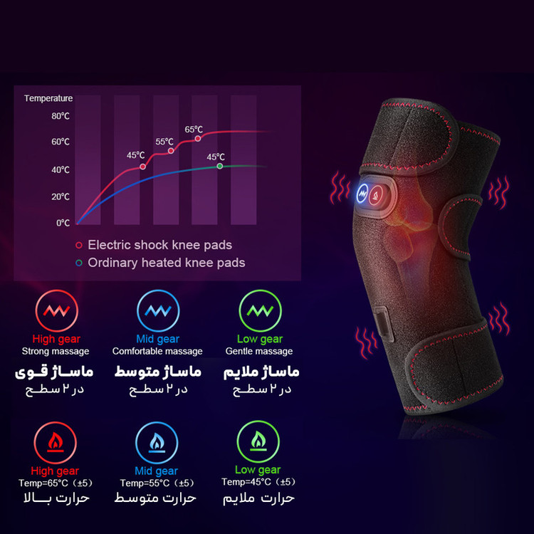 ماساژور زانو مدل حرارتی