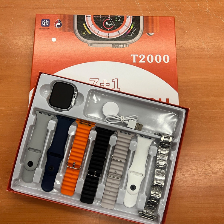 ساعت هوشمند T2000 (7+1) با 7 بند اضافه