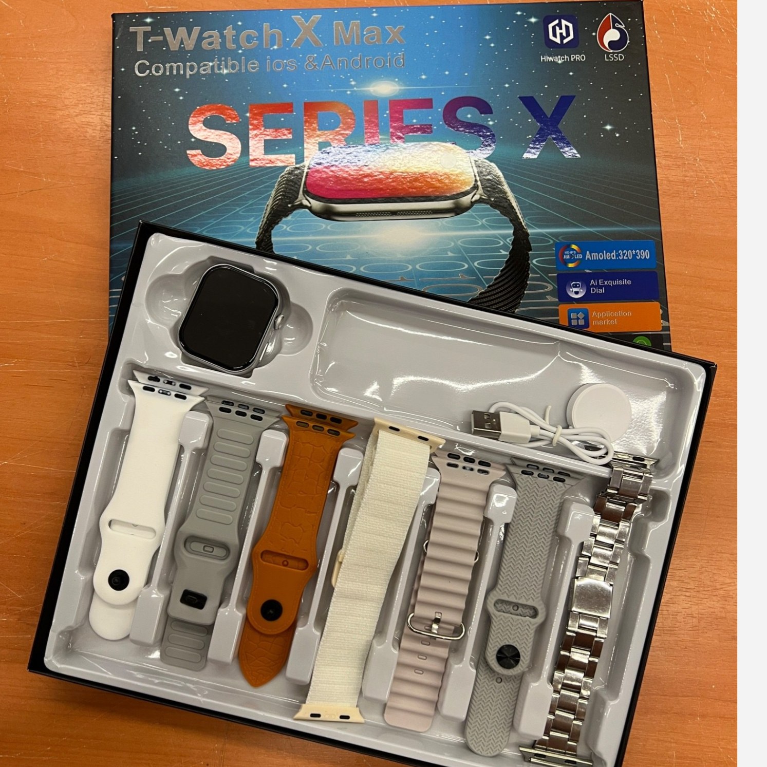 ساعت هوشمند atch X max (7+1) با 7 بند اضافه