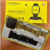 ساعت هوشمند C9 ULTRA 2 با 2 بند اضافه طلایی
