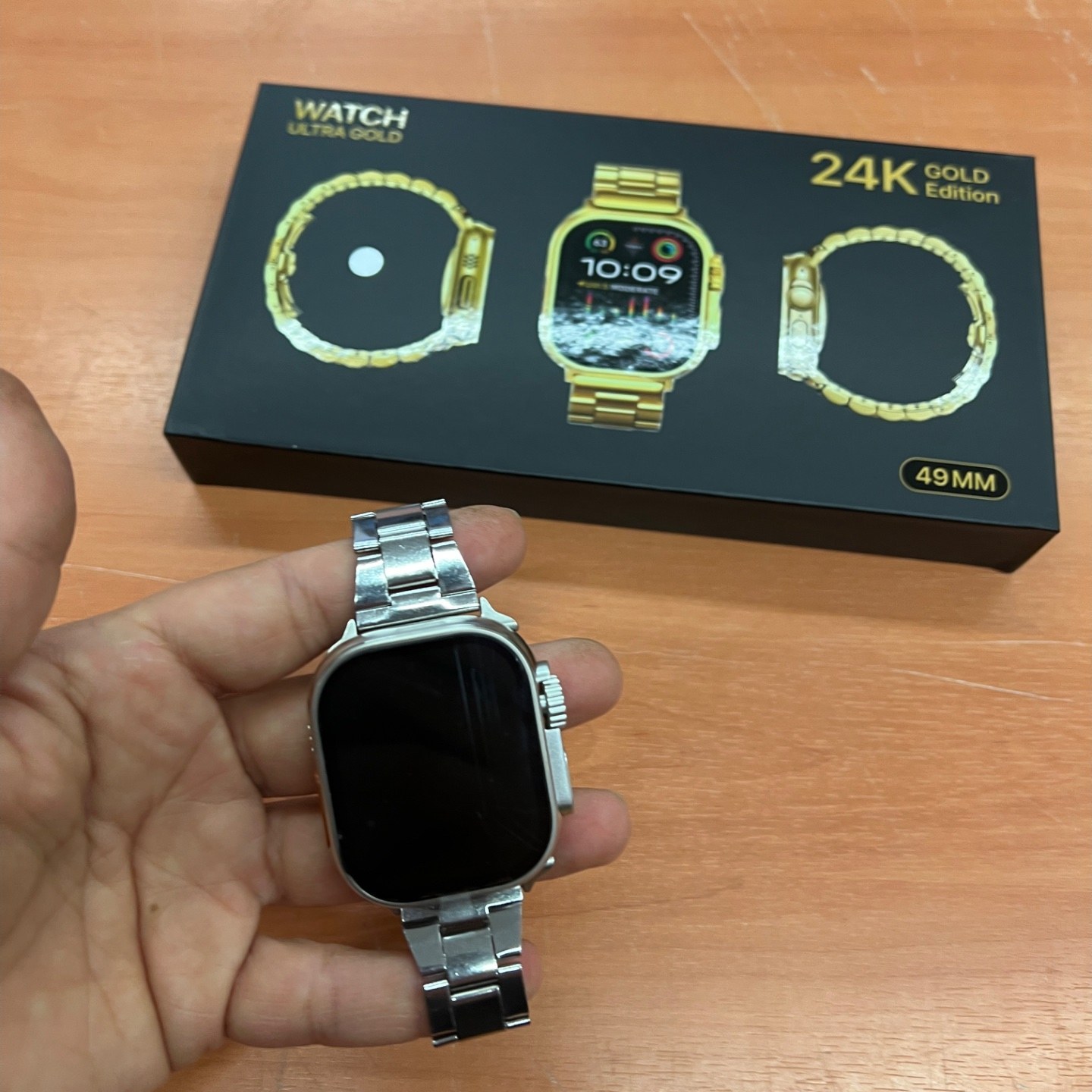 ساعت هوشمند 24K GOLD با 2 بند اضافه
