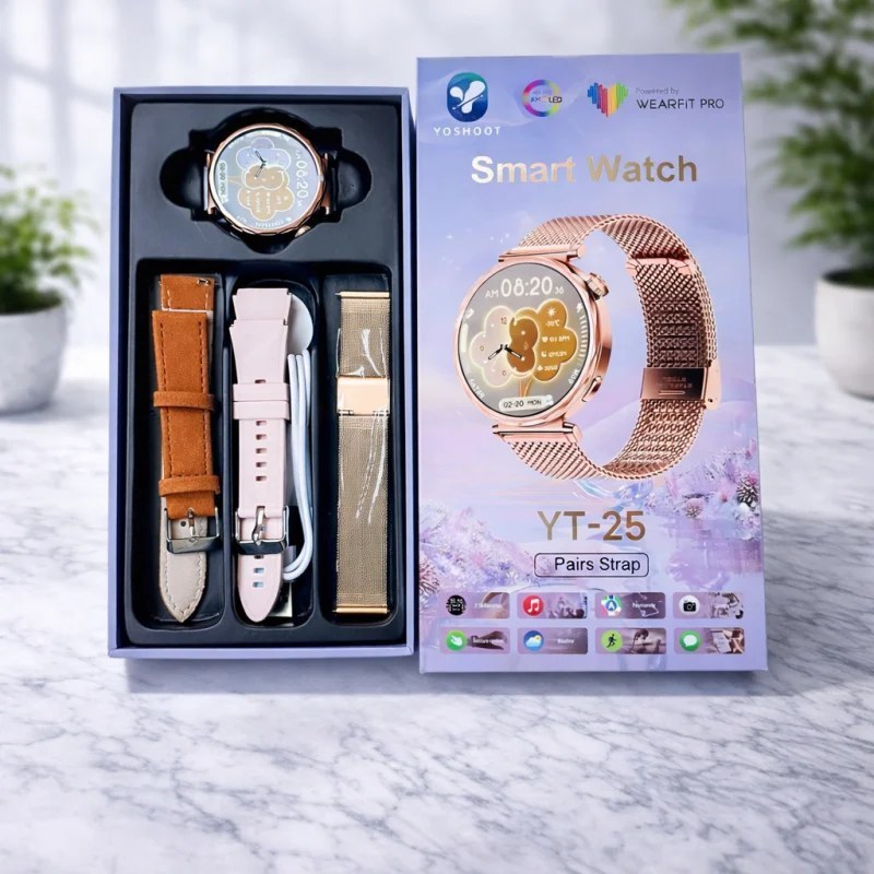 ساعت هوشمند YT-25با 3بند اضافه