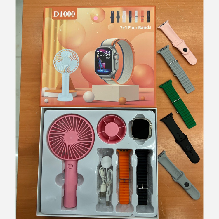 ساعت هوشمند D1000با 7بند اضافه