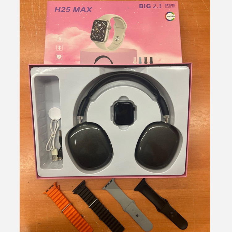 ساعت هوشمند H25 max دارای 4 بند اضافه
