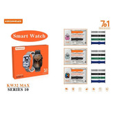 مجموعه کامل KW32 MAX ساعت هوشمند با 7 بند (6 بند اسپرت + 1 بند استیل)