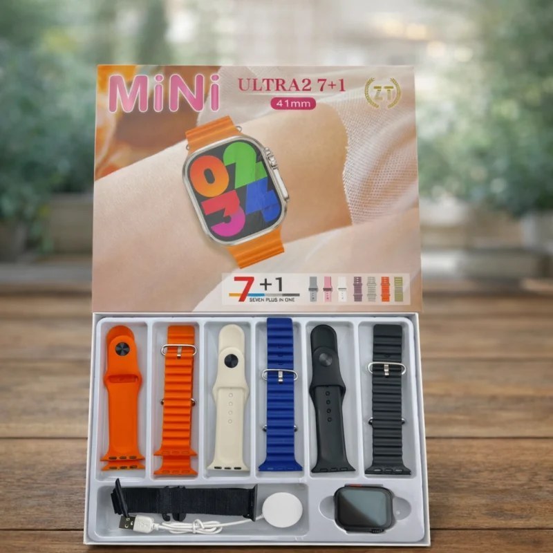 ساعت هوشمند Mini ultra2 (7+1) با 7 بند اضافه