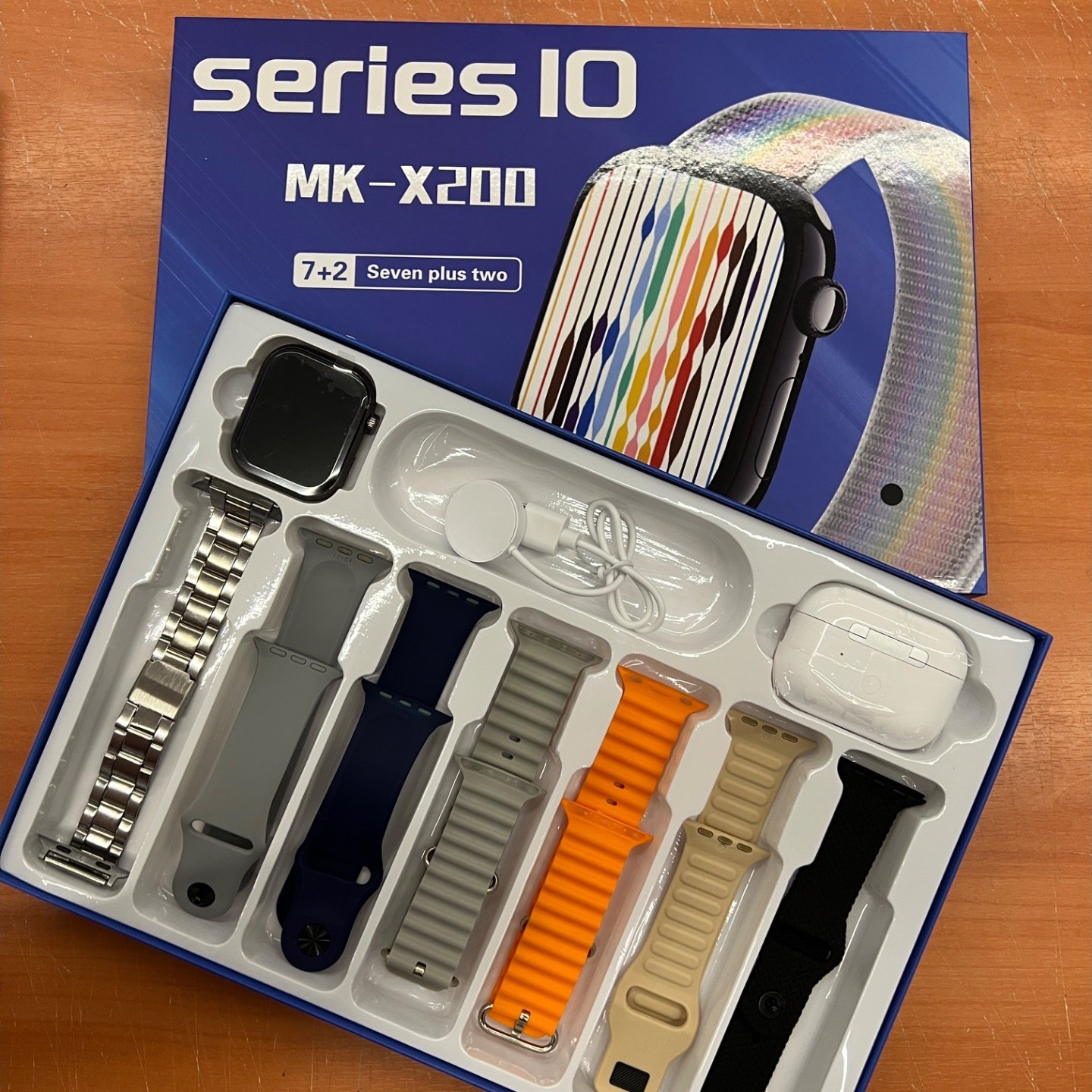 ساعت هوشمند MK X200 با 7 بند اضافه