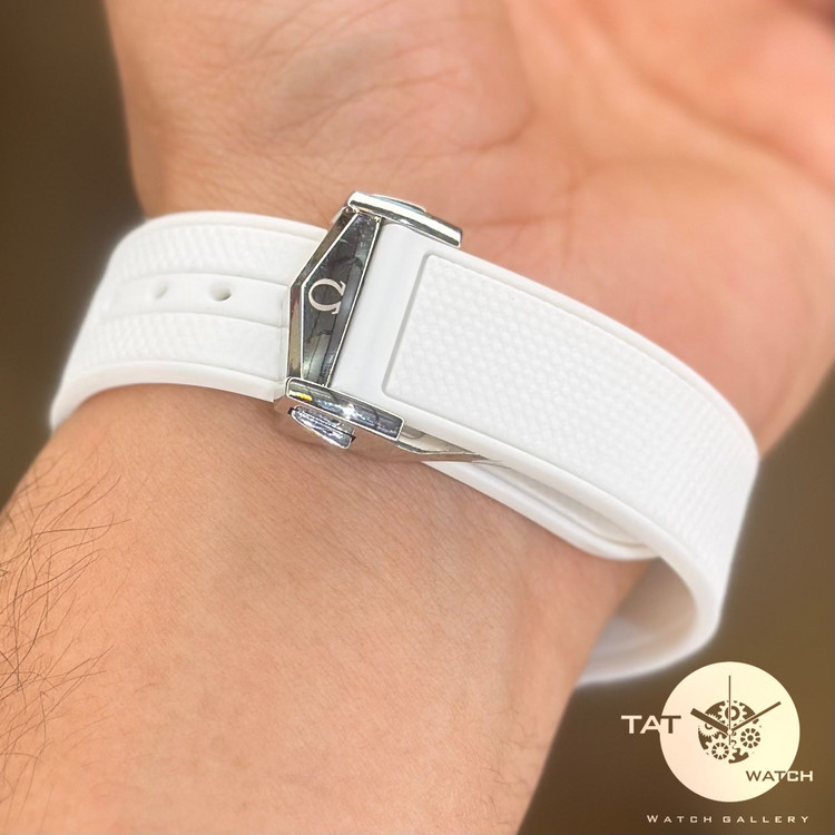 ساعت مردانه زنانه امگا سواچ ماه اسنوپی سفید Moon بند رابر قفل امگایی سه موتوره کرنو باگارانتی omega swatch ساعت مچی