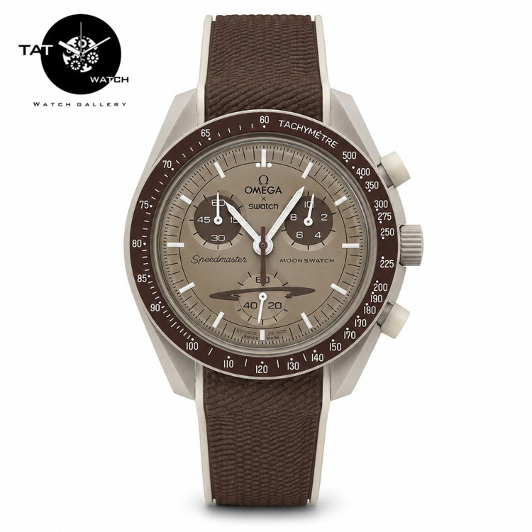 ساعت مردانه زنانه امگا سواچ زحل Saturn بند رابر قفل امگایی سه موتوره کرنو باگارانتی جعبه ارسال omega swatch ساعت مچی