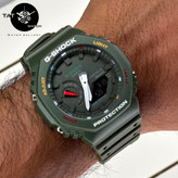 ساعت مچی مردانه جی شاک Ga2100 سبز پرطرفدار موتور ژاپن با 12 ماه گارانتی G-Shock کاسیو Casio