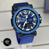ساعت مردانه کاسیو پروترک PRG601 باجعبه موتور ژاپن قطبنما دماسنج فول آپشن رنگبندی Casio ساعت مچی Protrek