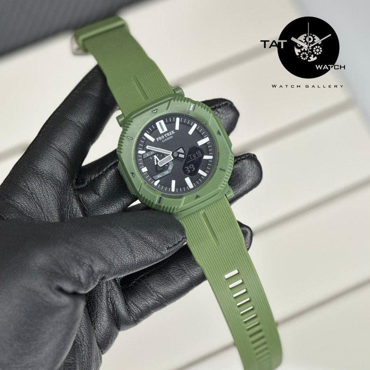 ساعت کاسیو مردانه پروترکPRGB001 با جعبه موتور ژاپن یکسال گارانتی رنگبندی casio ساعت مچی