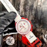ساعت مردانه زنانه امگا سواچ رنگبندی کامل سه موتور فعال با یکسال گارانتی و جعبه و ارسال رایگان omega swatch ساعت مچی