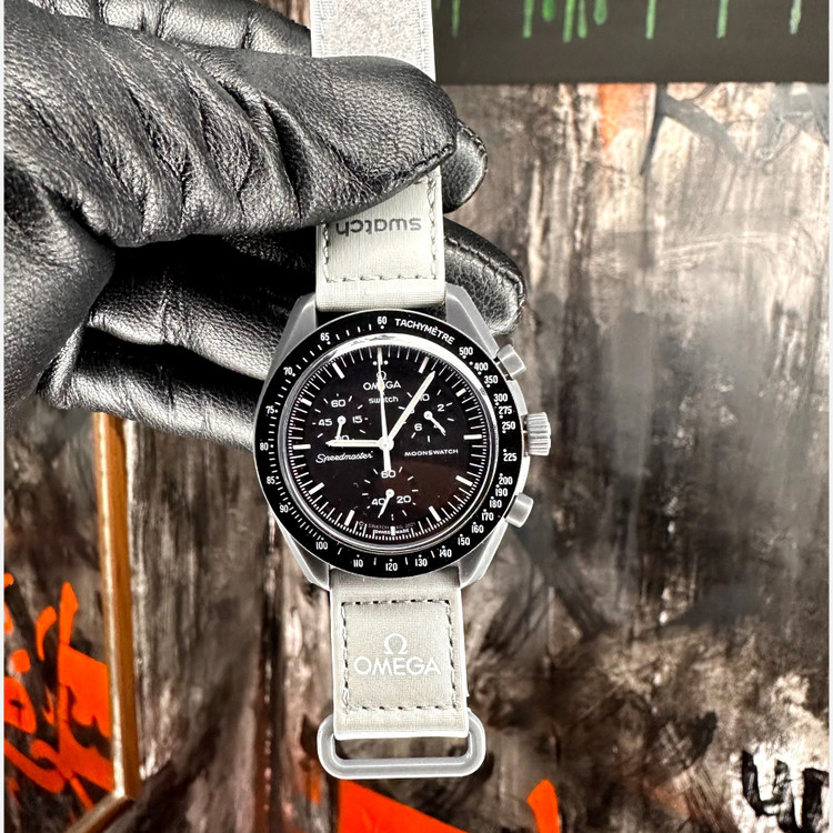 ساعت مردانه زنانه امگا سواچ رنگبندی کامل سه موتور فعال با یکسال گارانتی و جعبه و ارسال رایگان omega swatch ساعت مچی
