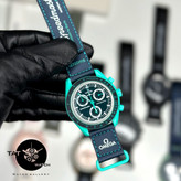 ساعت مردانه زنانه امگا سواچ رنگبندی کامل سه موتور فعال با یکسال گارانتی و جعبه و ارسال رایگان omega swatch ساعت مچی
