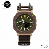 ساعت مردانه کاسیو پروترک PRJB001 با جعبه بند برزنتی کشی موتور ژاپن فول آپشن ساعت مچی کوهنوردی کمپینگ Casio Protrek
