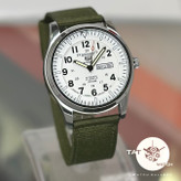 ساعت مردانه سیکو5 خلبانی موتور آرامگرد دو تقویمه باگارانتی یکساله و جعبه seiko5 ساعت مچی