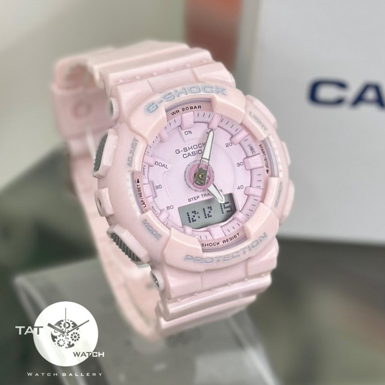 ساعت زنانه جی شاک GMA-S130 موتور ژاپن یکسال گارانتی جعبه اصلی کاسیو ارسال رایگان Casio G-Shock ساعت مچی جیشاک صورتی