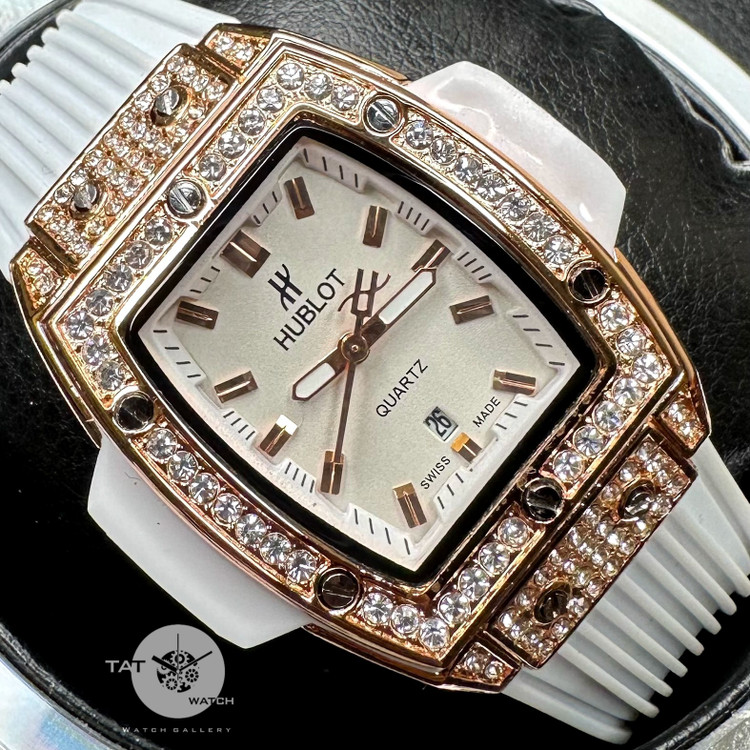 ساعت مچی زنانه هابلوت گارانتی جعبه ارسال رایگان رنگبندی Hublot