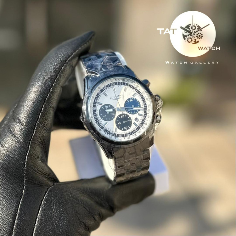 ساعت مردانه لونژین سه موتوره کرنو باگارانتی یک ساله و جعبه در رنگبندی ساعت مچی LONGINES