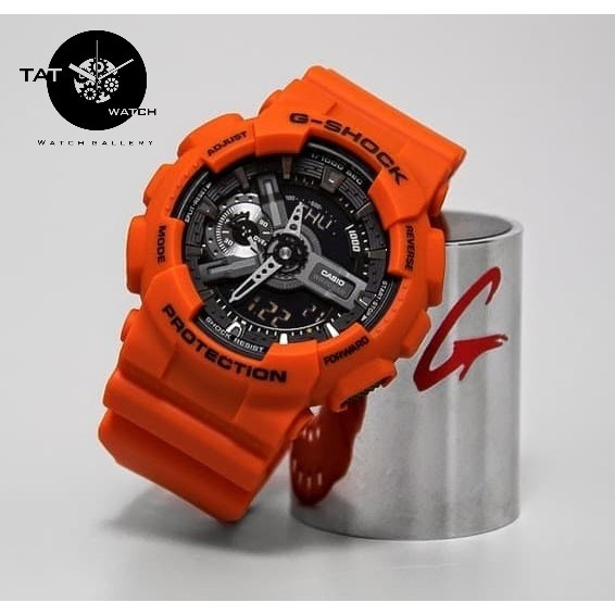 ساعت مچی جی شاک Ga110 نارنجی یک سال گارانتی جعبه ارسال رایگان کیفیت مسترG-Shock