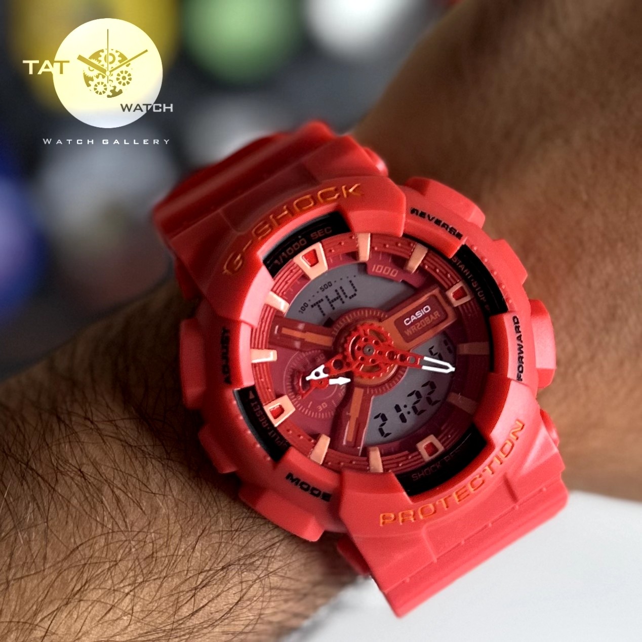 ساعت مچی جیشاک Ga110 در50 رنگبندی ژاپن آلارم چراغ G-Shock