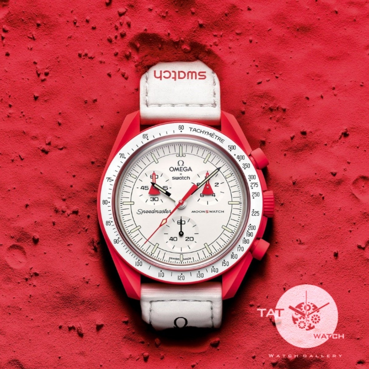 ساعت مردانه زنانه امگا سواچ مریخ mars سه موتوره کرنو گارانتی جعبه ارسال رایگان omega swatch ساعت مچی