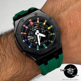 ساعت جیشاک طرح AP قاب فلزی کهکشانی موتور ژاپن مونتاژ تایلند یک سال گارانتی g-shock