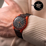 ساعت مردانه زنانه امگا سواچ آتشفشان Lava سه موتوره کرنو گارانتی جعبه ارسال رایگان omega swatch ساعت مچی