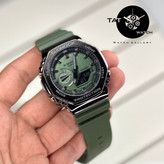 ساعت مردانه جی شاک GM2100 قاب فلزی موتور ژاپن باگارانتی جعبه اصلی کاسیو ارسال رایگان G-Shock ساعت مچی