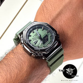 ساعت مردانه جی شاک GM2100 قاب فلزی موتور ژاپن باگارانتی جعبه اصلی کاسیو ارسال رایگان G-Shock ساعت مچی