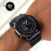 ساعت مردانه جی شاک GM2100 قاب فلزی موتور ژاپن باگارانتی جعبه اصلی کاسیو ارسال رایگان G-Shock ساعت مچی