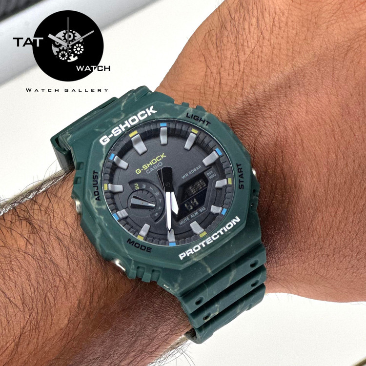 ساعت مردانه زنانه جی شاک Ga2100 موتور ژاپن یکسال گارانتی جعبه کاسیو G-Shock ساعت مچی