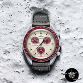ساعت مردانه زنانه امگا سواچ پلوتو Pluto سه موتوره کرنو گارانتی جعبه ارسال رایگان omega swatch ساعت مچی